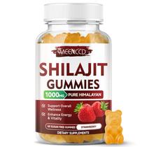Suplemento Gummies MEENCD Shilajit sem açúcar 1000 mg 60 ct
