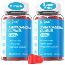 Suplemento Gummies NEVISS Ashwagandha 2000mg com magnésio