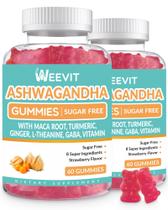 Suplemento Gummies WEEVIT Ashwagandha com vitamina D para adultos