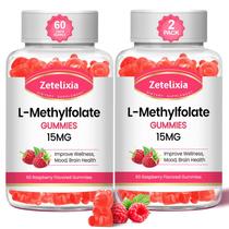 Suplemento Gummies Zetelixia L-Metilfolato 15mg B12 120ct