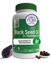Suplemento Health Thru Nutrition Óleo de semente preta 500mg x100 Suplemento Health Thru Nutrition Óleo de semente preta 500mg x100