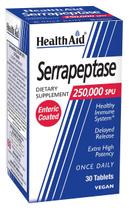 Suplemento HealthAid Serrapeptase 250.000 SPU 30 comprimidos