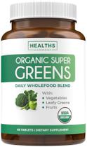 Suplemento Healths Harmony Organic Greens Powder 60 comprimidos