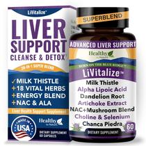Suplemento Healthy by Nature Livitalize Liver Health 60 cápsulas