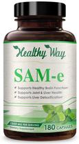Suplemento HealthyWayRx SAM-e 1500 mg de alta resistência 60 cápsulas