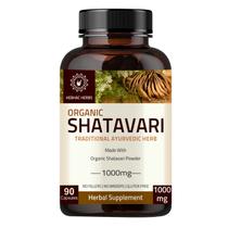 Suplemento Hebhac Herbs Shatavari em cápsulas 1000mg 90 unidades Suplemento Hebhac Herbs Shatavari em cápsulas 1000mg 90 unidades