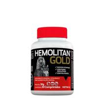 Suplemento Hemolitan Gold para Cães e Gatos Vetnil 30 Comprimidos