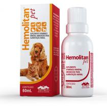 Suplemento Hemolitan Pet Vetnil para Cães e Gatos 60ml