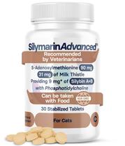 Suplemento Hepático para Gatos SilymarinAdvanced com Cardo-Mariano 30 comprimidos Suplemento Hepático para Gatos SilymarinAdvanced com Cardo-Mariano 30 comprimidos