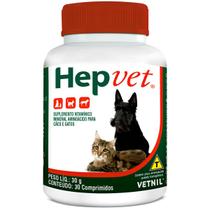 suplemento Hepvet 30 Comprimidos - Vetnil