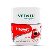 Suplemento Hepvet Mastigáveis Vetnil C/30 Comprimidos