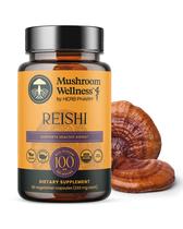 Suplemento Herb Pharm Mushroom Wellness Reishi 90 cápsulas