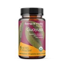Suplemento Herb Pharm Organic Guayusa Extract 60 Ct