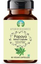Suplemento Herbal AYURVEDASHREE Extrato de Mamão 500mg 60 Cápsulas