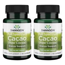 Suplemento Herbal Cacao Espectro Completo Swanson 400mg Paquete de 2 Suplemento Herbal Cacao Espectro Completo Swanson 400mg Paquete de 2