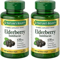 Suplemento Herbal Nature's Bounty Sabugueiro 630mg 240 cápsulas Suplemento Herbal Nature's Bounty Sabugueiro 630mg 240 cápsulas