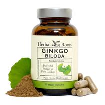 Suplemento Herbal Roots Ginkgo Biloba 1400mg - 60 Cápsulas Veganas Suplemento Herbal Roots Ginkgo Biloba 1400mg - 60 Cápsulas Veganas