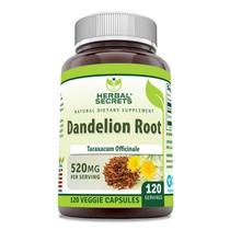 Suplemento Herbal Secrets Dandelion Root 520mg 120 cápsulas Suplemento Herbal Secrets Dandelion Root 520mg 120 cápsulas