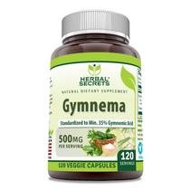 Suplemento Herbal Secrets Gymnema 500 mg 120 cápsulas vegetais Suplemento Herbal Secrets Gymnema 500 mg 120 cápsulas vegetais