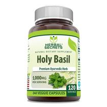 Suplemento Herbal Secrets Holy Basil 1000 mg 240 cápsulas Suplemento Herbal Secrets Holy Basil 1000 mg 240 cápsulas