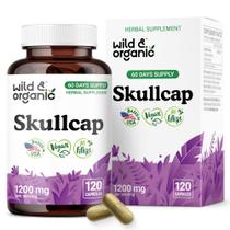 Suplemento Herbal Skullcap Silvestre y Orgánico 1200 mg 120 Cápsulas Vegetales Suplemento Herbal Skullcap Silvestre y Orgánico 1200 mg 120 Cápsulas Vegetales