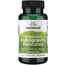 Suplemento Herbal Swanson Andrographis 400mg 60 Cápsulas