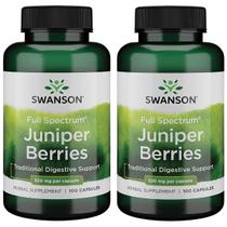 Suplemento Herbal Swanson Bagas de Zimbro 520 mg 200 Cápsulas