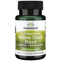 Suplemento Herbal Swanson Raiz de Dock Amarelo 400mg 60 Cápsulas