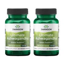 Suplemento Herbal Swanson Ultimate Ashwagandha 250 mg Paquete de 2