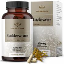 Suplemento HERBAMAMA Bladderwrack Capsules 1200 mg de iodo marinho Suplemento HERBAMAMA Bladderwrack Capsules 1200 mg de iodo marinho