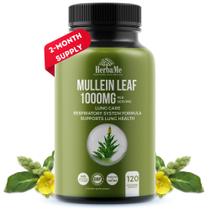 Suplemento HerbaMe Mullein Leaf - 1000mg - 120 Cápsulas