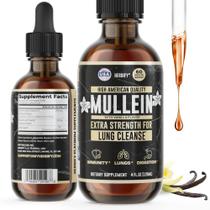 Suplemento HERBIFY Mullein Drops Lung Cleanse 120 ml de baunilha