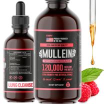 Suplemento HERBIFY Mullein Drops Lung Cleanse 120 ml de framboesa