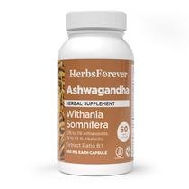 Suplemento Herbsforever Cápsulas de Ashwagandha 800 mg 60 Vege