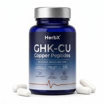 Suplemento HerbX GHK-Cu Peptídeos de Cobre 120 Cápsulas
