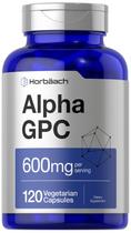 Suplemento Horbäach, Alpha GPC 600mg 120 cápsulas vegetarianas