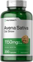 Suplemento Horbaach Avena Sativa - Extrato 150mg - 200 Cápsulas Suplemento Horbaach Avena Sativa - Extrato 150mg - 200 Cápsulas