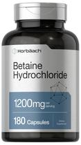 Suplemento Horbaach Betaína HCl 1200mg - 180 Cápsulas