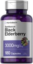 Suplemento Horbaach Black Elderberry 3000 mg, cápsulas 180 unidades