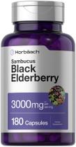 Suplemento Horbaach Black Elderberry 3000mg - 180 Cápsulas Suplemento Horbaach Black Elderberry 3000mg - 180 Cápsulas