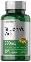 Suplemento Horbäach, cápsulas de erva de São João, 300 mg, 120 unidades Suplemento Horbäach, cápsulas de erva de São João, 300 mg, 120 unidades