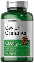 Suplemento Horbaach Ceylon Canela 6000mg 150 cápsulas