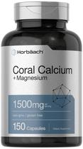 Suplemento Horbäach Coral Calcium 1500 mg 150 cápsulas com magnésio Suplemento Horbäach Coral Calcium 1500 mg 150 cápsulas com magnésio