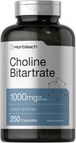 Suplemento Horbaach de bitartrato de colina 1000 mg 250 cápsulas Suplemento Horbaach de bitartrato de colina 1000 mg 250 cápsulas