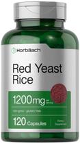 Suplemento Horbäach de fermento vermelho de arroz 1200 mg 120 cápsulas Suplemento Horbäach de fermento vermelho de arroz 1200 mg 120 cápsulas