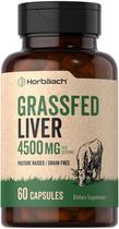 Suplemento Horbäach Fígado Bovino de Gado Alimentado com Capim 4500 mg 60 Cápsulas