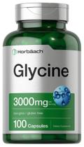 Suplemento Horbäach Glycine 3000 mg 100 cápsulas sem glúten transgênico