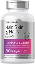 Suplemento Horbaach Hair Skin Nails 300 cápsulas gelatinosas com biotina