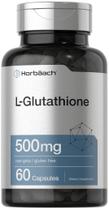 Suplemento Horbäach L-glutationa 500 mg reduzido em 60 cápsulas