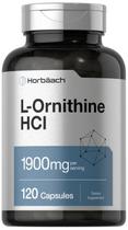 Suplemento Horbaach L-Ornitina HCl 1900mg - 120 Cápsulas Suplemento Horbaach L-Ornitina HCl 1900mg - 120 Cápsulas